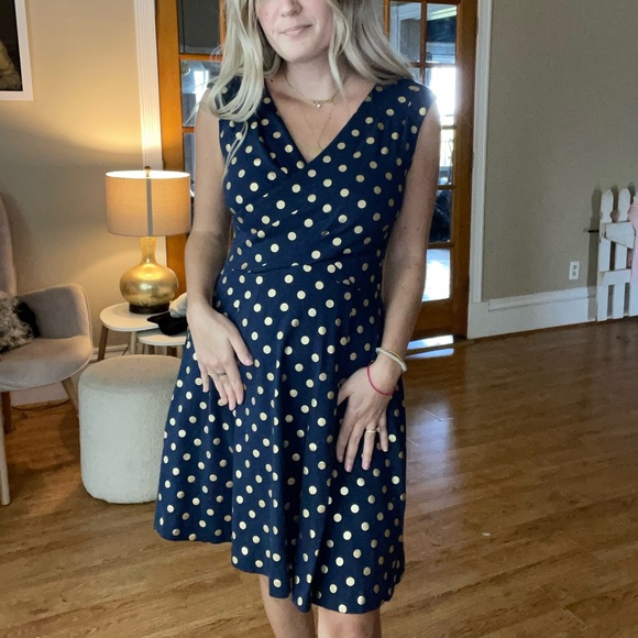 Anthropologie Maeve Polka Dot Dress - Picture 5 of 5